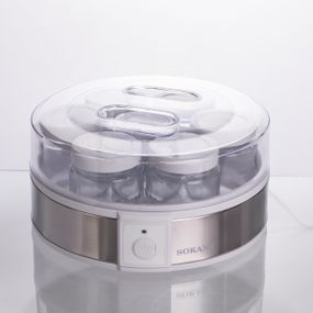 Йогуртница электрическая на 7 баночек по 180 (мл) аппарат для приготовления йогурта 20 Вт йогуртница для дома SK-08017