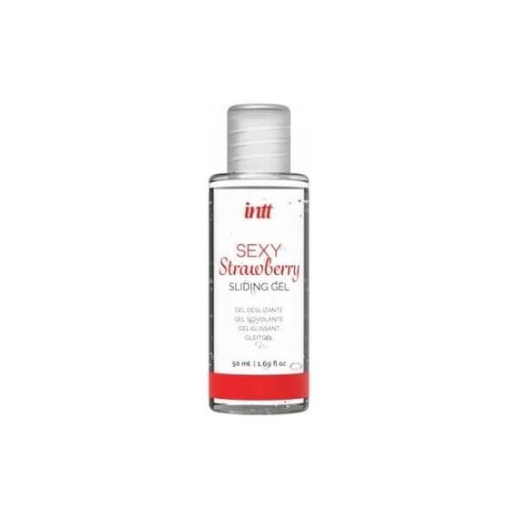 Набір Intt BRAZILIAN PANTY RED: трусики на резинці S-XL з перлинним кільцем + полунична змазка | Зображення 1