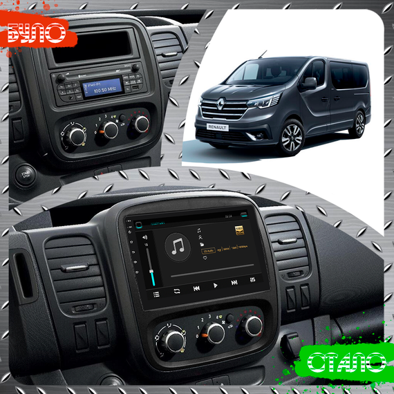 Штатная магнитола 9" Lesko для Renault Trafic III Рестайлинг 2021-н.в. 6/128Gb 4G Wi-Fi GPS Top Рено | Зображення 2