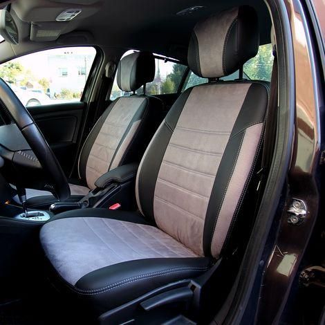 Чехлы на сиденья из экокожи и антары Daewoo Nexia 1 поколение 1995-2008 EMC-Elegant