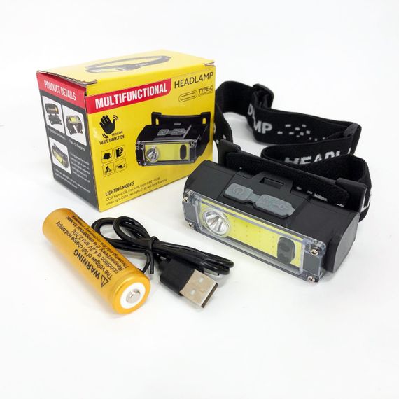 Фонарик на голову с зарядкой, Фонарь на голову для рыбалки, Налобный фонарь для рыбалки кемпинга CH-38 | Зображення 3