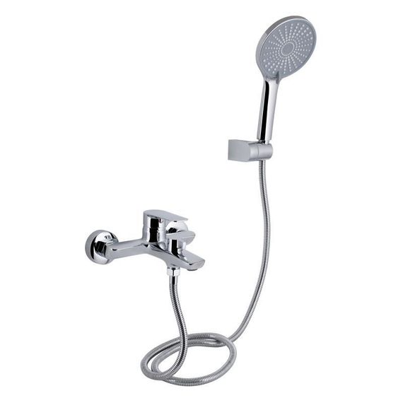 Смеситель для ванны Qtap Leo New (c душевым гарнитуром) QTLEO259CRM45563 Chrome