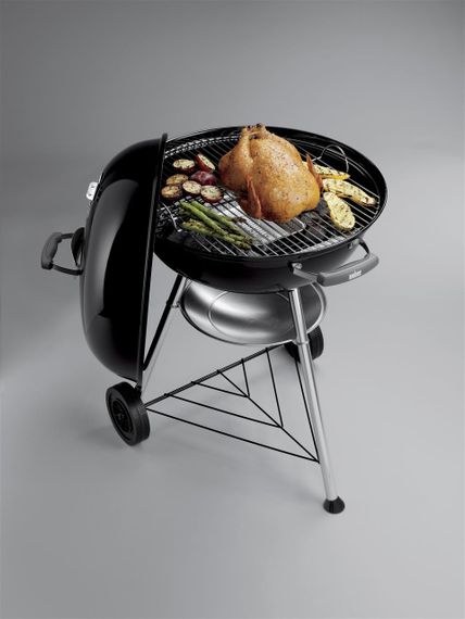 Угольный гриль Weber Compact Kettle 57 см, черный | Зображення 2