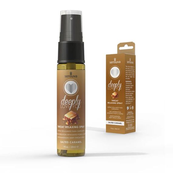 Спрей для минета Sensuva Deeply Love You Salted Caramel (29 мл), для глубокого минета | Зображення 1
