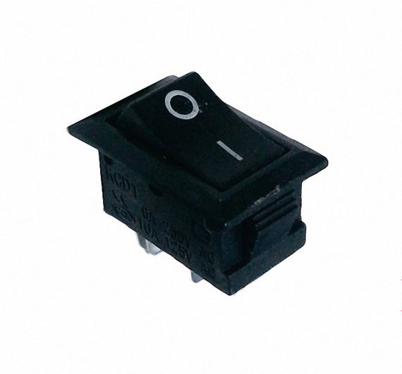 Переключатель KCD1-101 B/B 1 клавиша черный Ny95500675