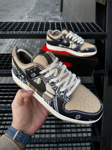 Кросівки Nike SB Dunk Low x Travis Scott Cactus Jack кемел | Зображення 5