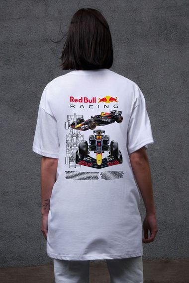 Оверсайз футболка Without з принтом Redbull White | Зображення 2