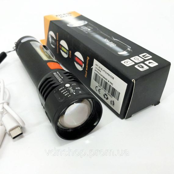 Мощный фонарь для рыбалки Bailong BL-P716-P50+COB, Фонарь аккумуляторный светодиодный мощный PG-86