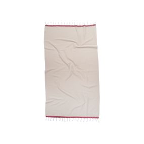 Рушник Barine 8997 Туреччина 95*165 см  Бавовна Бежевий-марсала
