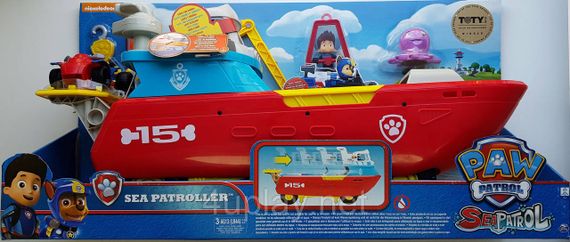Щенячий патруль Большой спасательный корабль трансформер Оригинал Paw Patrol Sea Patroller | Зображення 5