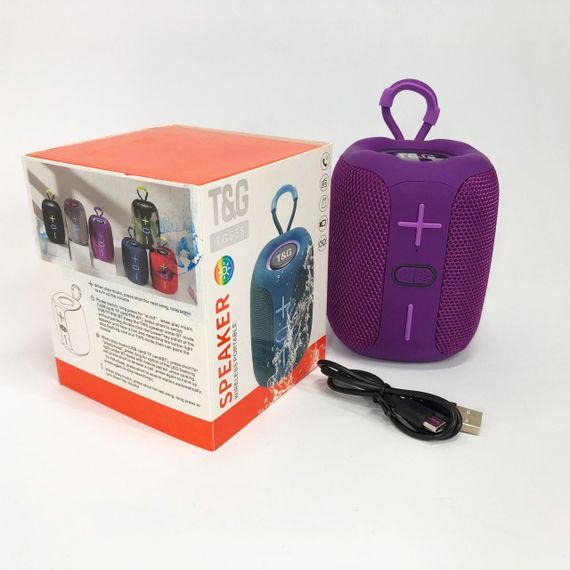 Портативна Bluetooth колонка TG658 8W з RGB підсвічуванням. AP-540 Колір: фіолетовий | Зображення 9