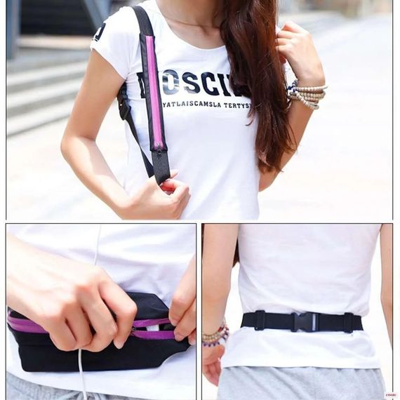 Спортивна поясна сумка Go Runners Pocket Belt для бігу ∙ Спортивний органайзер - бананка на пояс з кишенями | Зображення 2