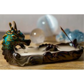 Керамічна підставка для пахощів «Дракон» | Backflow Dragon – Mystic Smoke