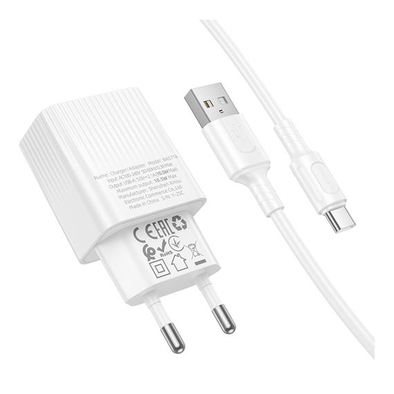 Сетевое Зарядное Устройство Borofone BAS71A 1USB 2.1A+USB to Type-C | Зображення 7