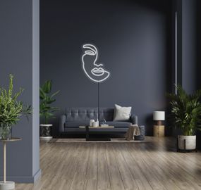 Неоновий світильник Обличчя 490х640 acr-n000021