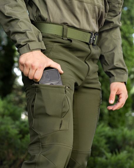 Зимові брюки карго тактичні Softshell BEZET Ешелон | Зображення 9