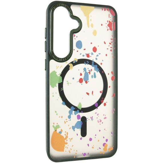 Чохол TPU+PC Flush with Magnetic Fit для Samsung Galaxy S24 / S25 Dark green