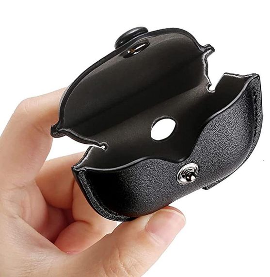 Кожаный чехол Primo Hook для наушников Apple AirPods 3 (MME73) - Black | Зображення 1