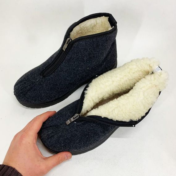 Зручне робоче взуття для чоловіків, Утеплені чоботи осінь зима, Чоловіче полегшене взуття WD-11 | Зображення 7