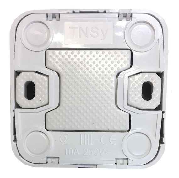 Вимикач зовнішньої установки 2-кл. з підсвіткою білий IP20 Lemur Ny95000980 | Зображення 1