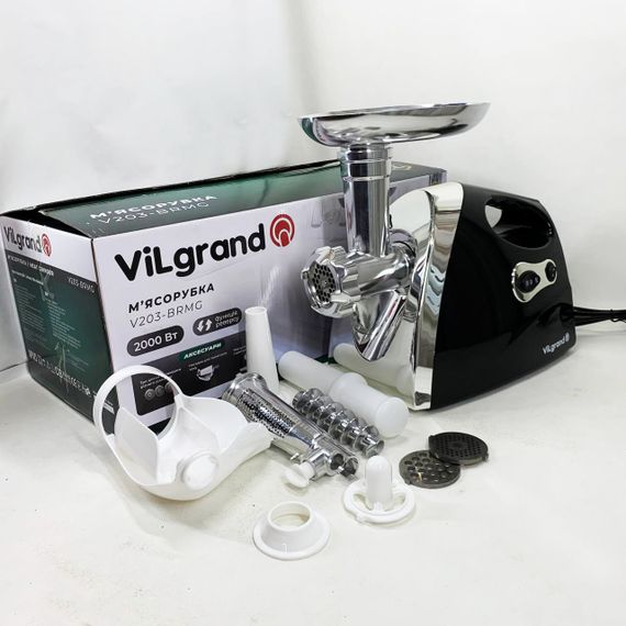 Електричні м'ясорубки для громадського харчування ViLgrand V203-BRMG 2000Вт, Домашня електром'ясорубка KQ-41 | Зображення 4