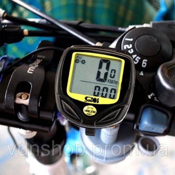 Цифровий велосипедний комп'ютер SunDing SD-548C, Електро спідометр на велосипед, Велокомп'ютер одометр ZE-60 | Зображення 3