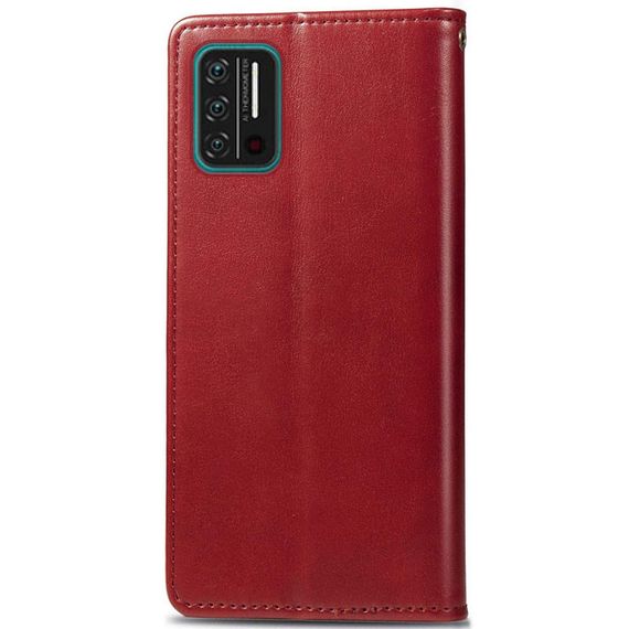 Шкіряний чохол-книжка GETMAN Gallant (PU) для Umidigi A7s Штучна шкіра, Слот для візитки, Червоний | Зображення 3