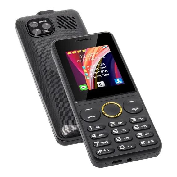 Кнопковий мобільний телефон на 4 сім карти AIEK s-mobile S73 Black | Зображення 6