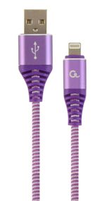 Кабель Cablexpert CC-USB2B-AMLM-2M-PW, USB 2.0 А-тато/Lightning, 2.0 м.