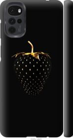 Чохол на Motorola G22 Чорна полуниця "3585m-2681-24368"