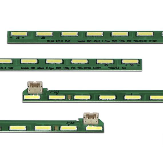 LED підсвітка TV 43" LG Innotek BMS 43inch L/R-Type 8520 1Chip PKG 72EA REV.00 MAK63207801 43inch FHD L/R-Type REV 0.4 2шт. | Зображення 1