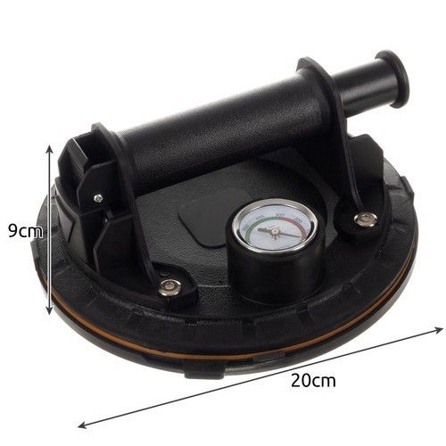 Вакуумная присоска с манометром и насосом для плитки, стекла, гранита, зеркал (до 200 кг) в кейсе | Зображення 2