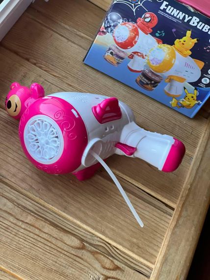 Пистолет детский автоматический пистолет пулемёт для мыльных пузырей Toy bubble gun AND 388-10 | Зображення 1