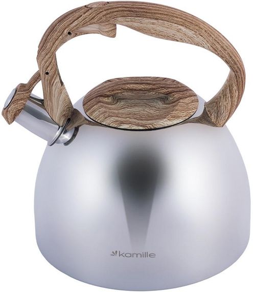 Чайник Kamille Whistling Kettle 2.7л з нержавіючої сталі сатин зі свистком | Зображення 3