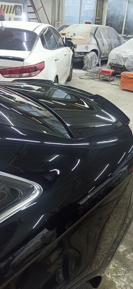 Спойлер LIP (1234 Upgrade, черный) для Audi A4 B8 2007-2015 гг. | Зображення 5