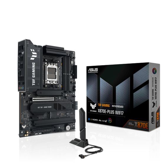 Материнcька плата ASUS TUF GAMING X870E-PLUS WIFI7 sAM5 X870E 4xDDR5 M.2 HDMI WiFi BT ATX 90MB1M70-M0EAY0 | Зображення 2