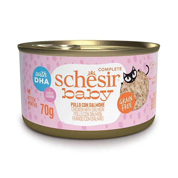 Schesir Ваву Chicken With Salmon влажный корм для котят с лососем 70 гр