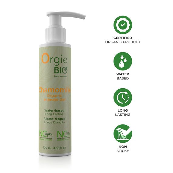 Лубрикант на водній основі Orgie – Bio Chamomile Organic Intimate Gel (100 мл), екстракт ромашки | Зображення 2