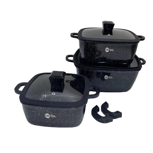 Набір квадратних казанів Higher Kitchen HK-322 (45355-HK 322_1953) | Зображення 1