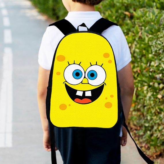 Рюкзак детский Губка Боб  34х27см,городской ранец для мальчика (00509)
