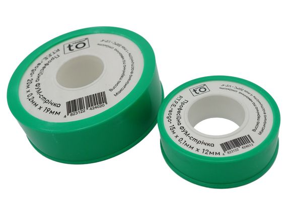 Фум-стрічка 12mm×0.1mm×15м (0.2g/cm3) toНасоси 10/500 | Зображення 3