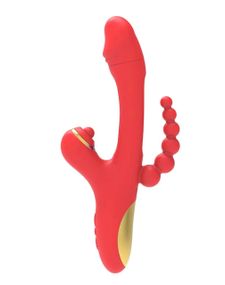 Вібратор Luxe USB 9 functions of vibration and tapping Sex Aura