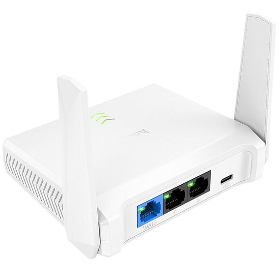 Маршрутизатор (роутер) Hoco HI36 WiFi4 600Mbs White | Зображення 2