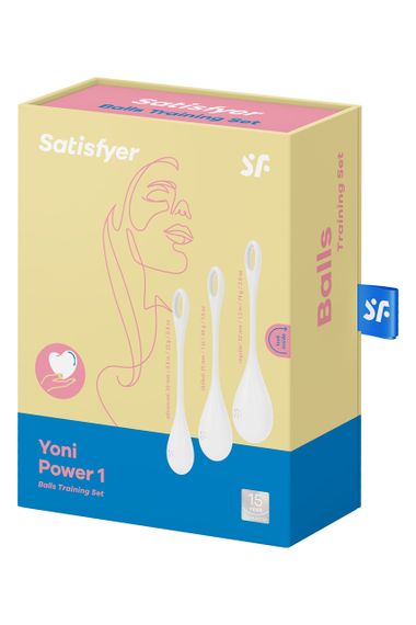 Набір вагінальних кульок Satisfyer Yoni Power 1 білий Sex Aura | Зображення 3