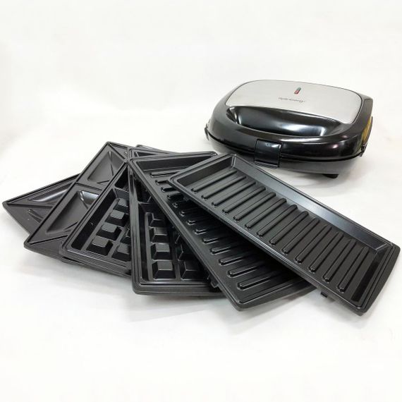 Електрогриль притискний для м'яса, Електричний двосторонній контактний гриль, Сендвічниця бутербродів DA-29 | Зображення 4