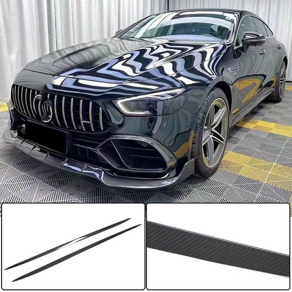 Боковые Пороги (для GT53 2018-2022, Сухой Карбон) для Mercedes AMG GT 4 X290 2018- гг