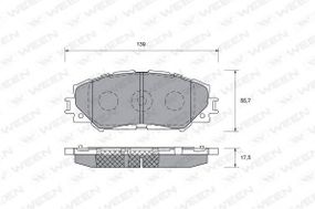 Колодки гальм. TOYOTA RAV 4 (вир-во Mando) MANDO MPT08 на TOYOTA IST (NSP1_, NLP1_, ZSP1_, NCP11_)