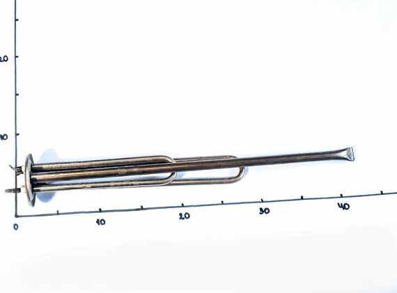 Тэн 1500W (1000+500) для бойлера Термекс на фланце 62мм Украина | Зображення 1