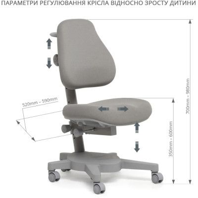 Детское кресло Cubby Solidago Grey | Зображення 6