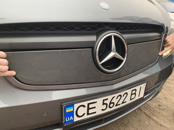 Зимняя накладка на решетку V1 (2010-2015) Матовая для Mercedes Vito W639 | Зображення 1
